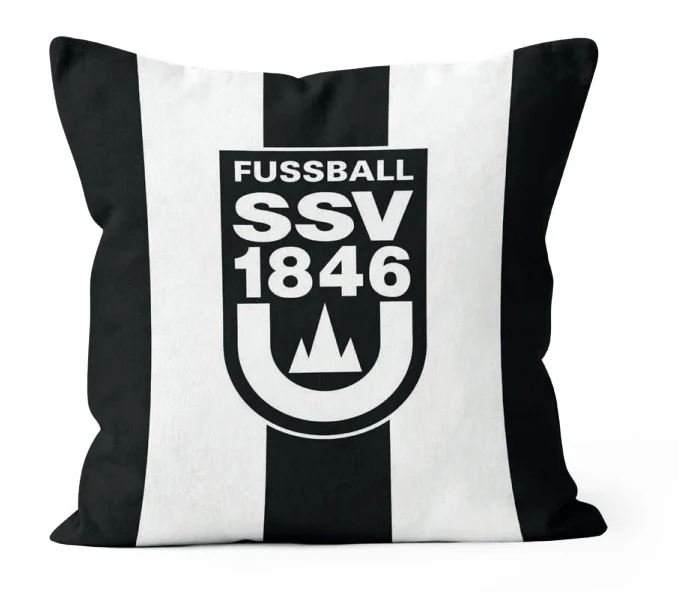 Dekokissen SSV schwarz weiß gestreift