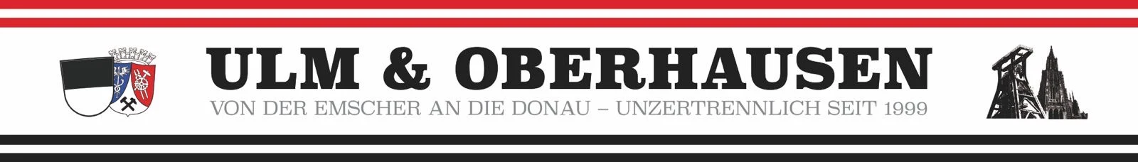 Fanfreundschaftsschal SSV Ulm 1846 Fußball x Rot-Weiß Oberhausen